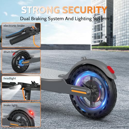 Electric Scooter for Adults, Folding E Scooter with 350W/500W Motor 16-22 Mph Top Speed, Max 19-23 Miles Long Range