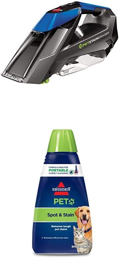 Bissell, 20037 Pet Stain Eraser Cordless Portable Carpet Cleaner, 2019 Version
