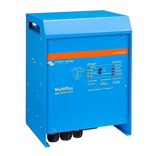 Victron Energy MultiPlus Pure Sine Wave Inverter Charger for 120 amp Battery, 3000VA 12-Volt
