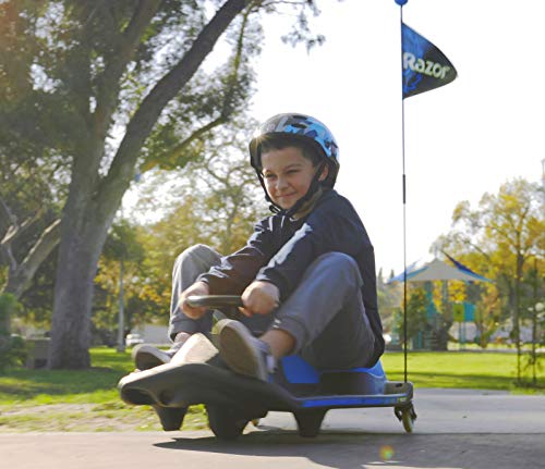 Razor Crazy Cart Shift for Kids Ages 6+ (Low) 8+ (High) - 12V Electric Drifting Go Kart - High/Low Speed Switch and Simplified Drifting System