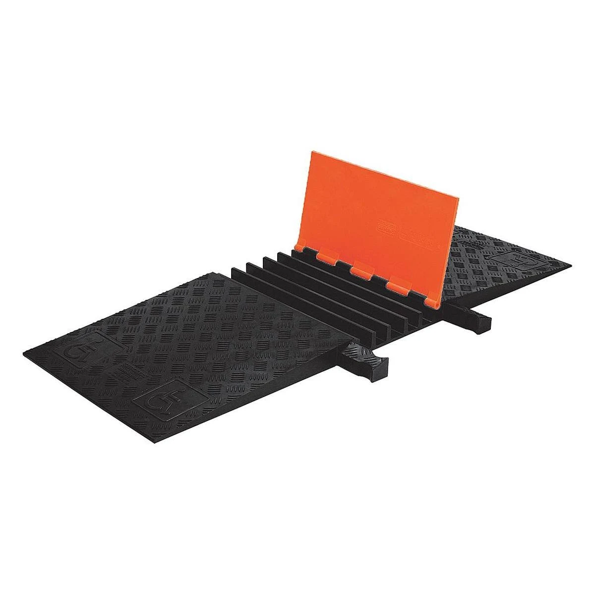 Checkers GD5X125-ADA-O/B Cable Protector,Hinged,5 Channels,1.5Ft.