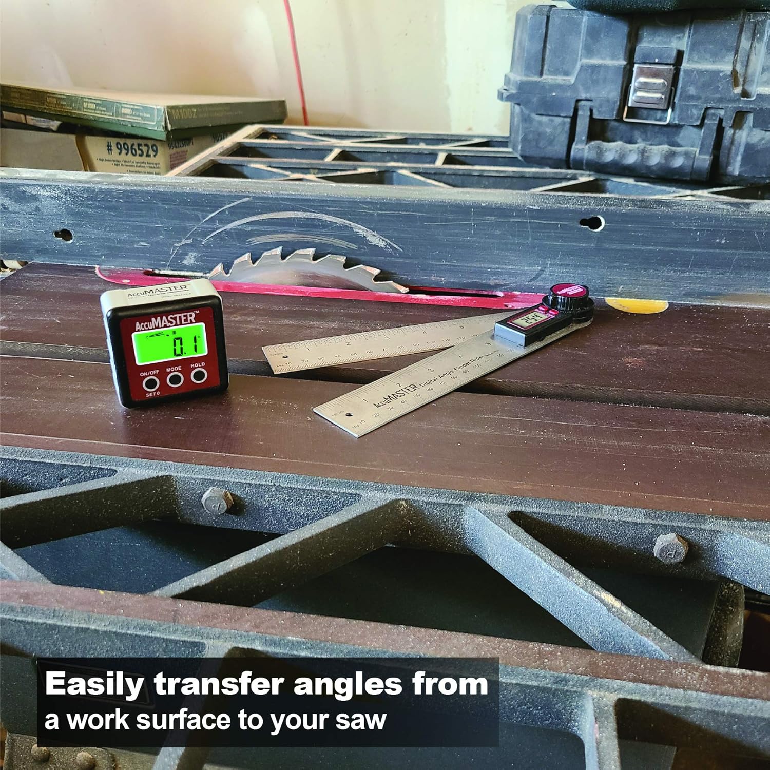 Calculated Industries 7489 AccuMASTER Value Pack – 2-in-1 Digital Angle Gauge plus the Digital 7-Inch Angle Finder Ruler | Accurate Precision Tools