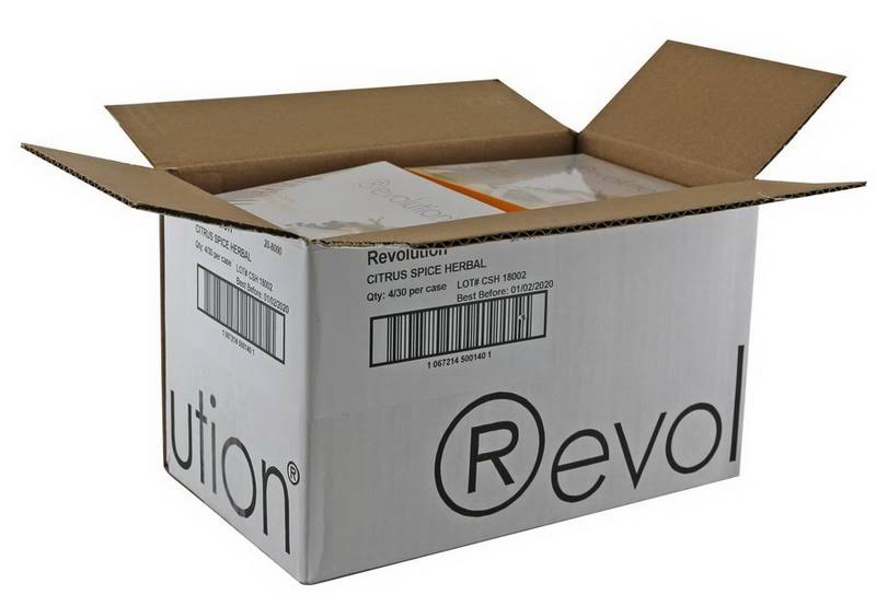 (price/case)revolution Tea 20-8000 Tea Citrus Spice Herbal 4-1.96 Ounce