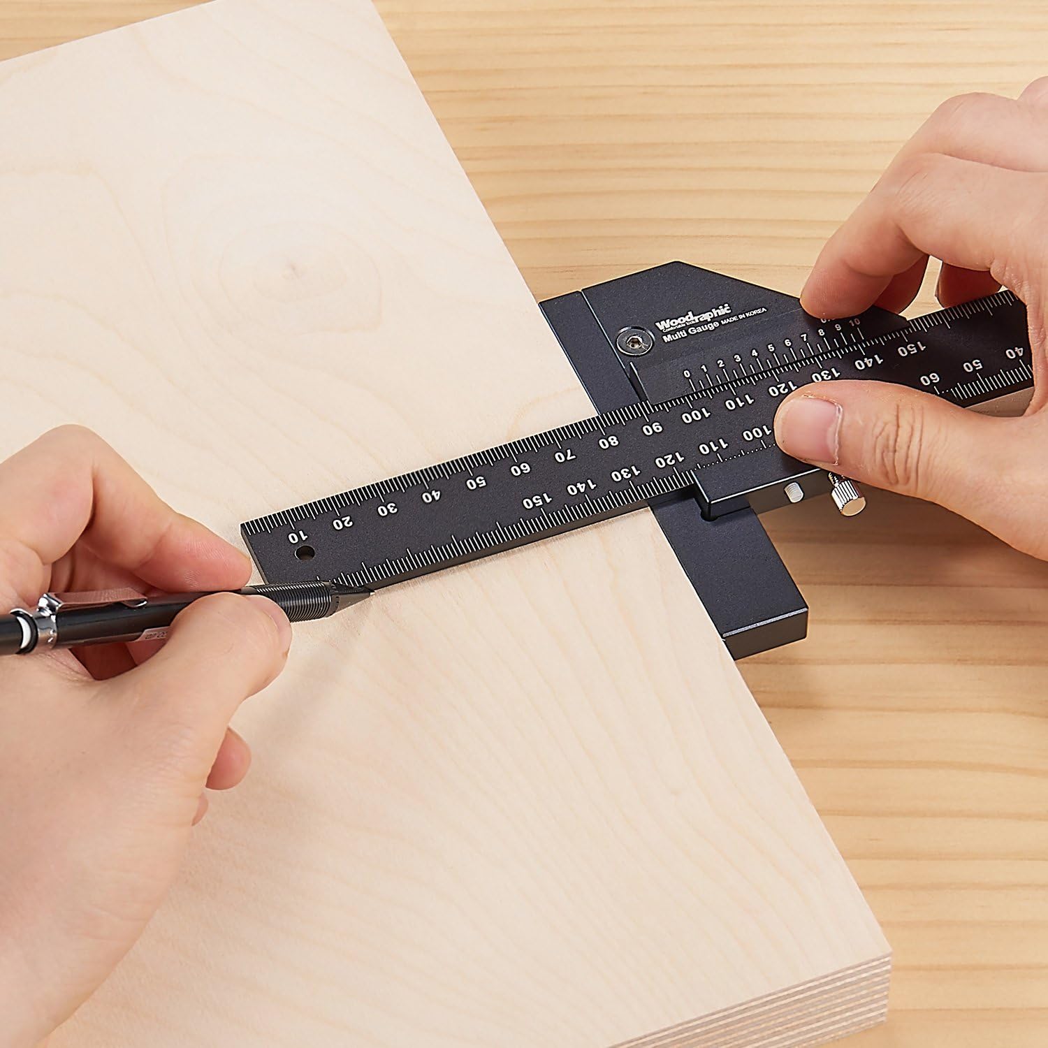 Woodraphic Professional Dual Function Scriber Gauge for Measuring and Marking