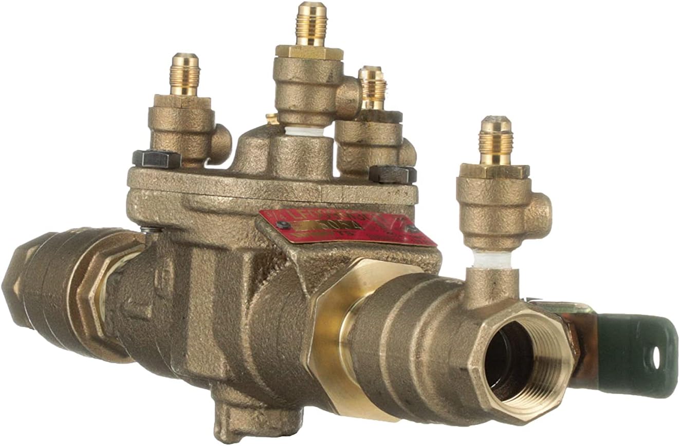 Watts 3/4" Lead Free Reduced Pressure Zone Assembly, Quarter Turn Shutoff Valves