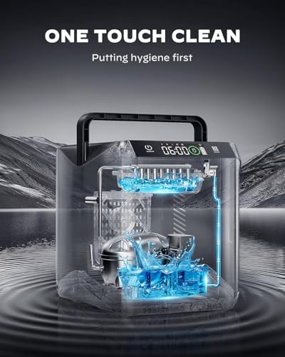 Nugget Ice Maker Countertop, Silonn Chewable Pellet Ice Machine with Self-Cleanin Function, 33lbs/24H Portable Ice Makers for Home Kitchen Officce