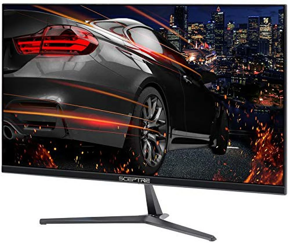 Sceptre E255B-1658A 25" FHD 1080p 165Hz 144Hz 1ms AMD FreeSync gaming LED Monitor 2x HDMI 2.0 1x DisplayPort RTS FPS Build-in Speakers, Machine Black