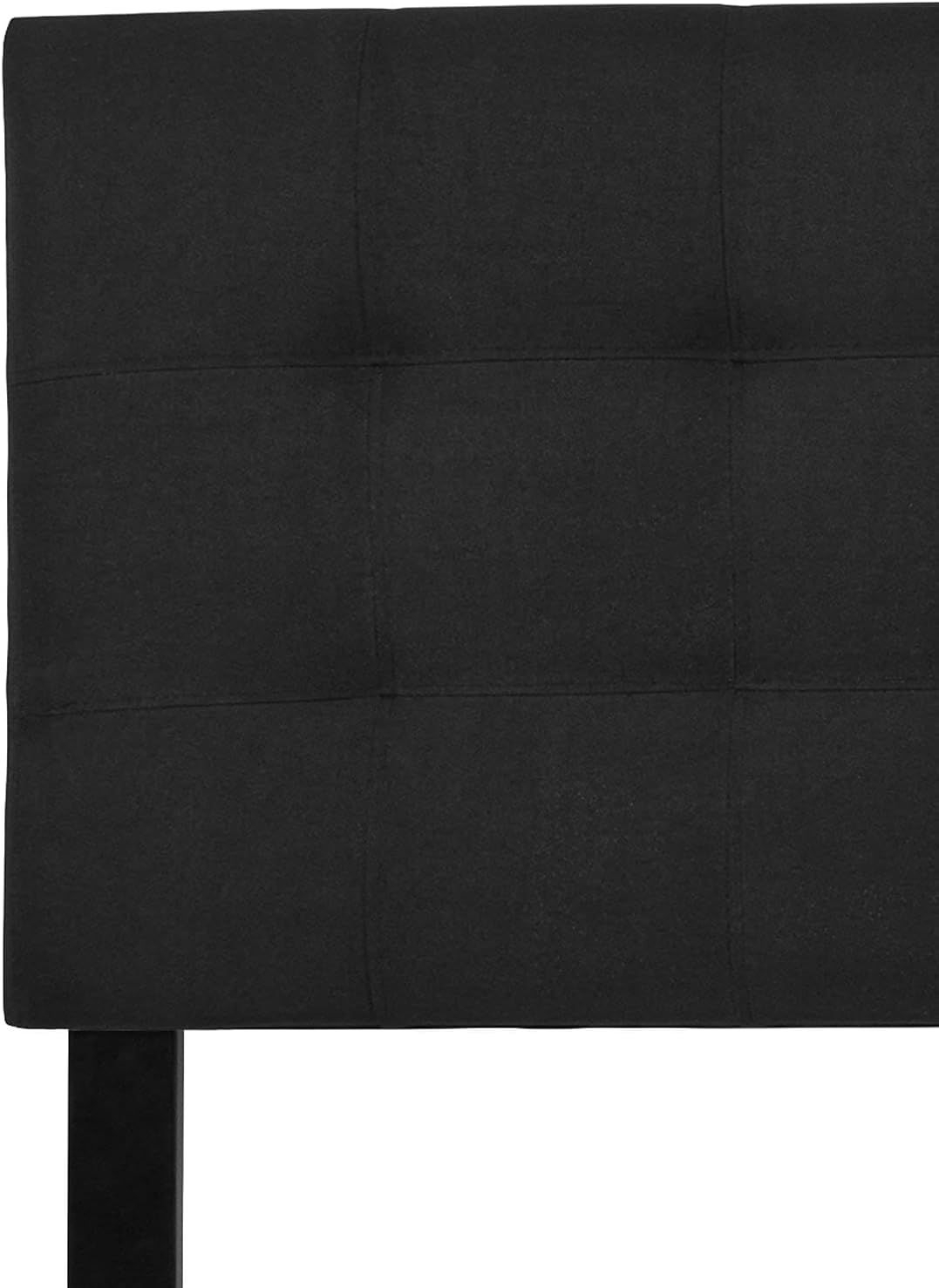 Flash Furniture Bedford Tufted Upholstered King Size Headboard in Black Fabric