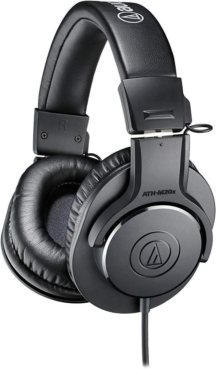 Audio-Technica AT2020 Studio Microphone Kit with Headphones, Boom, Cables, Pop Filter & XLR to USB Interface Bundle