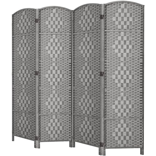 Room Divider, Room Dividers and Folding Privacy Screens, 16in Privacy Screen, 6 Panel Temporary Wall Partitions, 6ft Space Separation Panel Screen