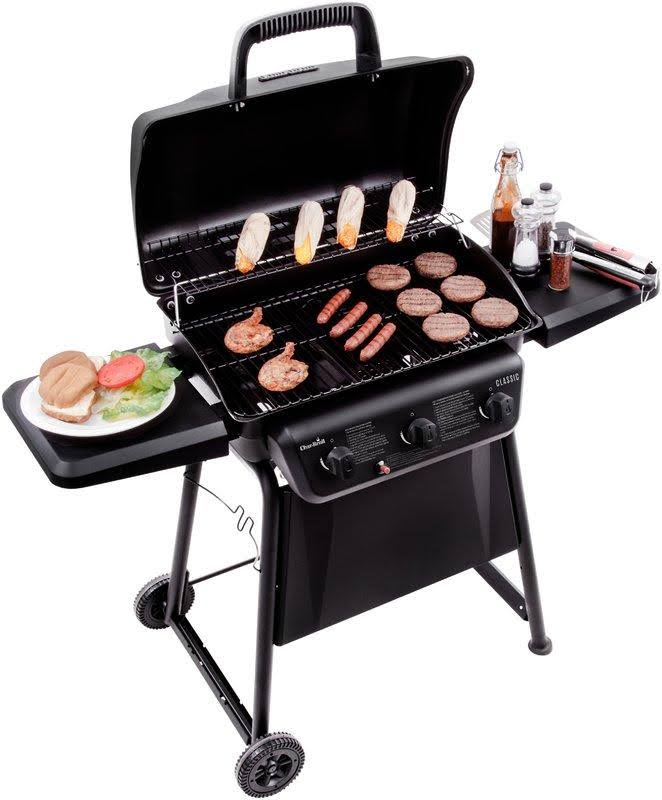 Dyna-Glo 3-Burner Open Cart Propane Gas Grill in Black