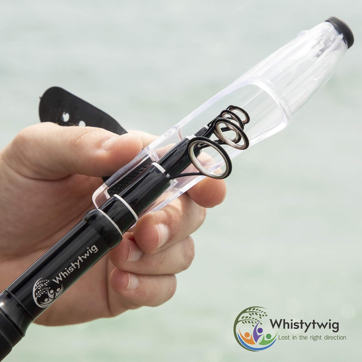 Telescopic Fishing Rod, Lightweight Carbon Fiber - Collapsible Freshwater and Saltwater Fishing Pole for Travel, Boating Trips - Durable