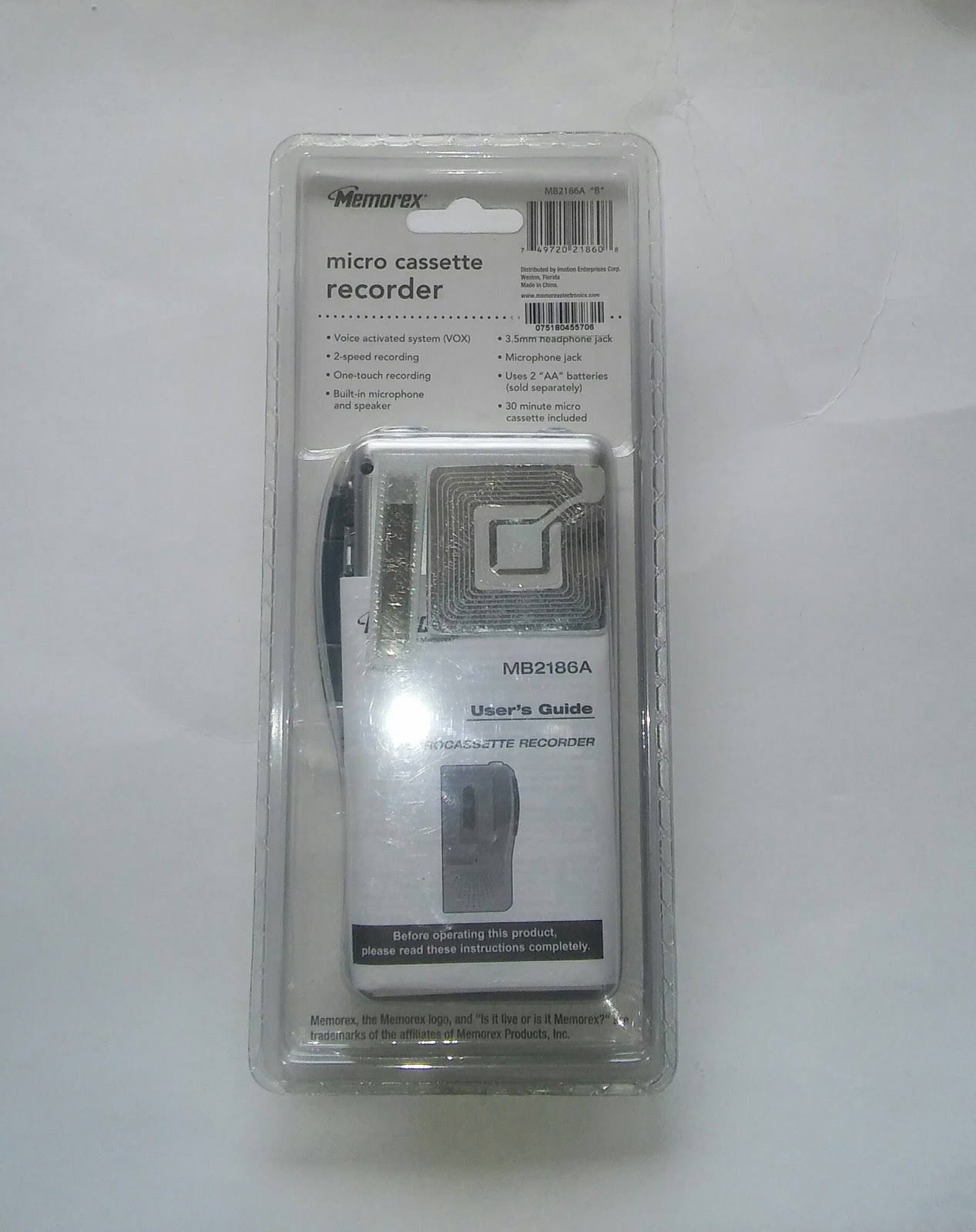 Memorex Micro Cassette Recorder
