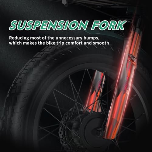 DoCred Electric Tricycle for Adults, 20" x 4" Fat Tire Electric Trike, 500W 48V Motorized Electric Bicycle Bikes