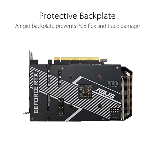 ASUS Dual NVIDIA GeForce RTX 3050 6GB OC Edition Gaming Graphics Card - PCIe 4.0, 6GB GDDR6 Memory, HDMI 2.1, DisplayPort 1.4a, 2-Slot Design
