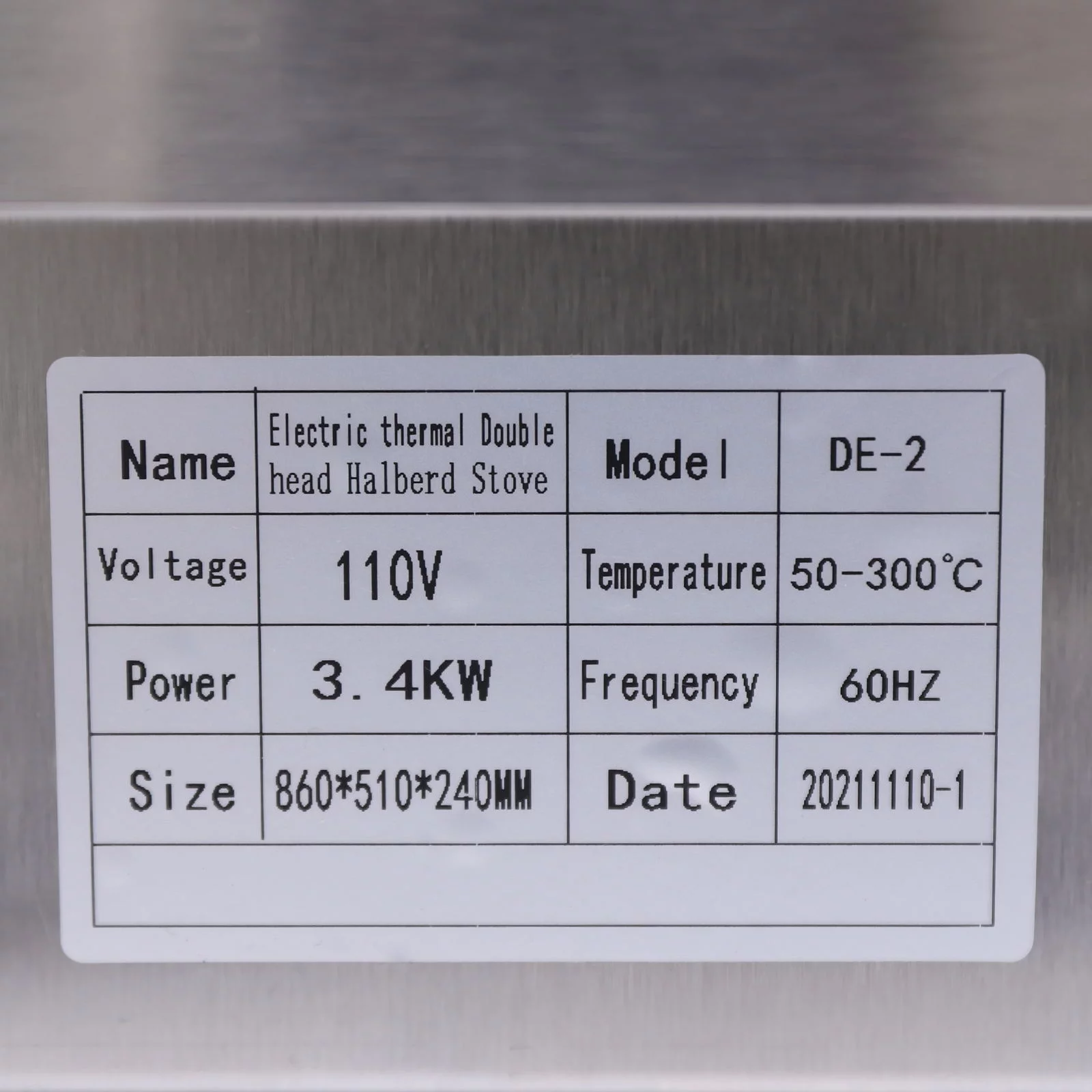 Wuzstar 16'' Commercial Crepe Maker,Electric Double Burner Pancake Baking Machine Adjustable Temperature 50-300℃(122-572℉)