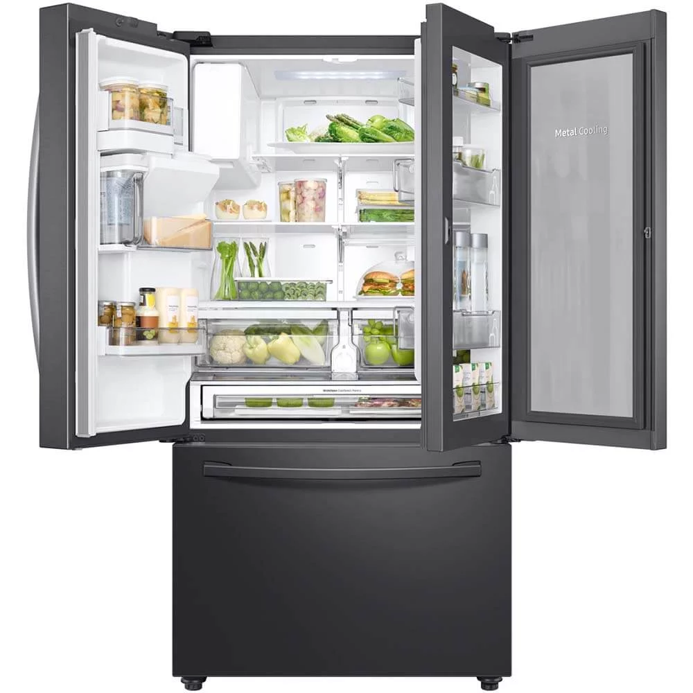 Samsung RF28R6301SG 28 Cu. Ft. 3-Door French Door Refrigerator - Black Stainless