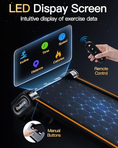 13% 6-Level Walking Pad with Auto Incline - Treadmill with Auto Incline and Remote Control