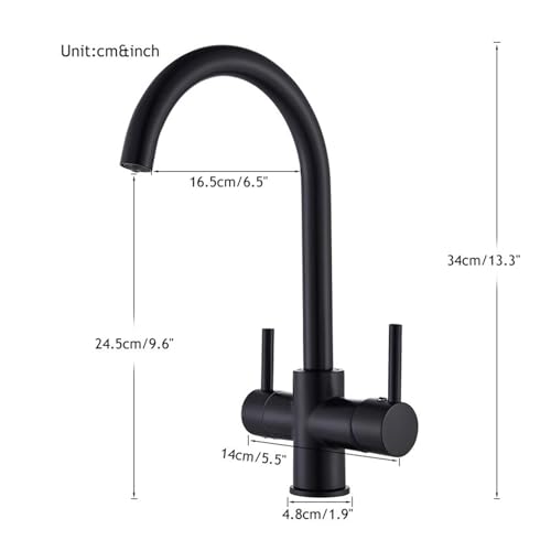 Purified Water Kitchen Faucet 360 Degree Rotate Hot Cold Mixer Bathroom Taps Dual Handle Kitchen Faucet Drinking Water Tap,Faucet for Kitchen