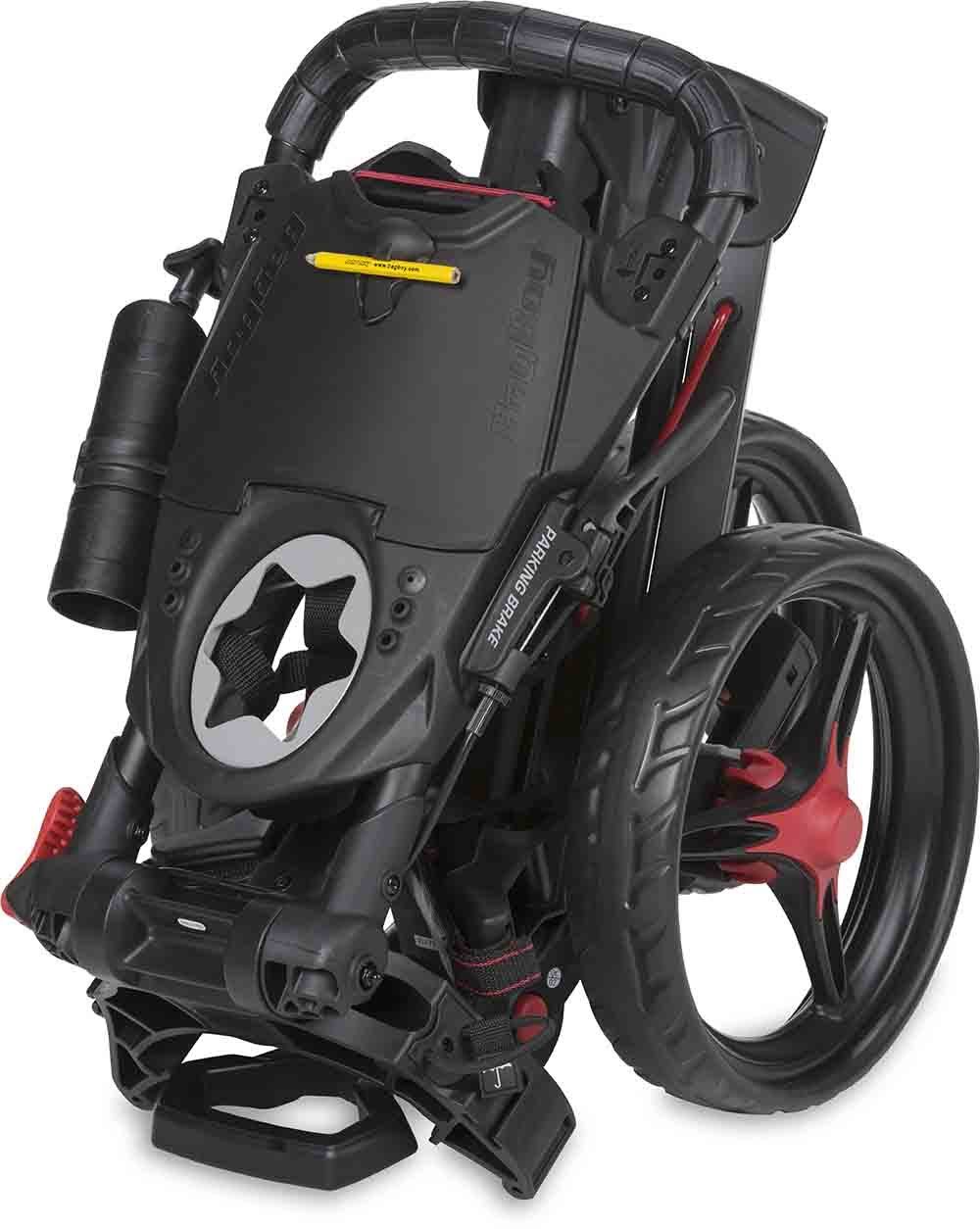 Bag Boy Compact 3 Push Cart - Silver/Black