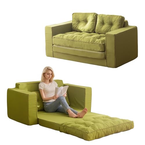 YOSHOOT Loveseat Sleeper Sofa,55" Convertible Sofa Bed Couch Futon Couches for Living Room