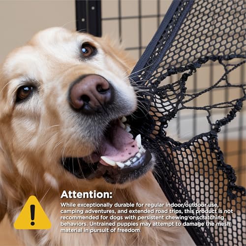 Lesure Soft Collapsible Dog Crate - 42 Inch Portable Travel Crate for Extra Large Dogs Indoor & Outdoor