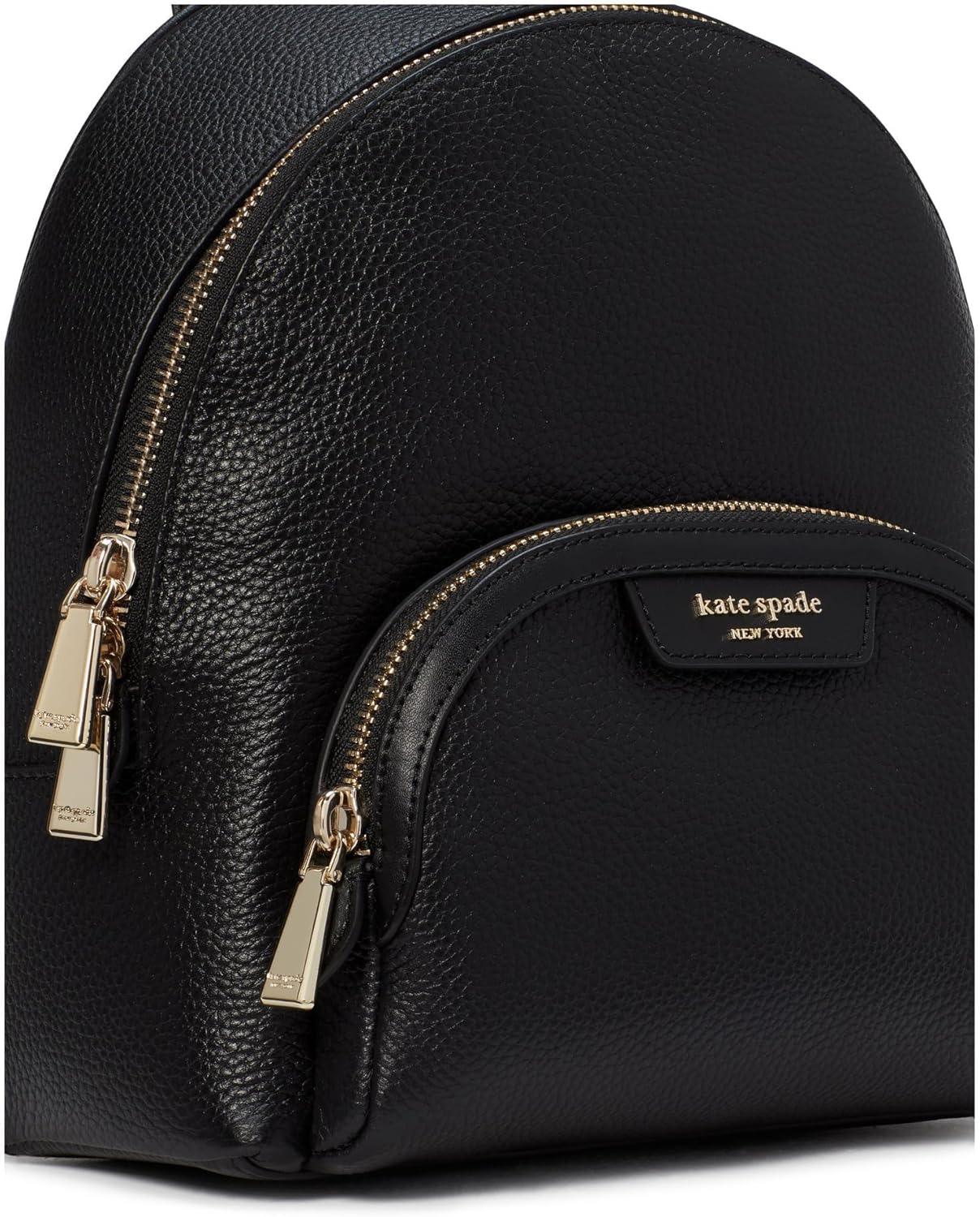 Kate Spade New York Hudson Pebbled Leather Small Backpack, Black