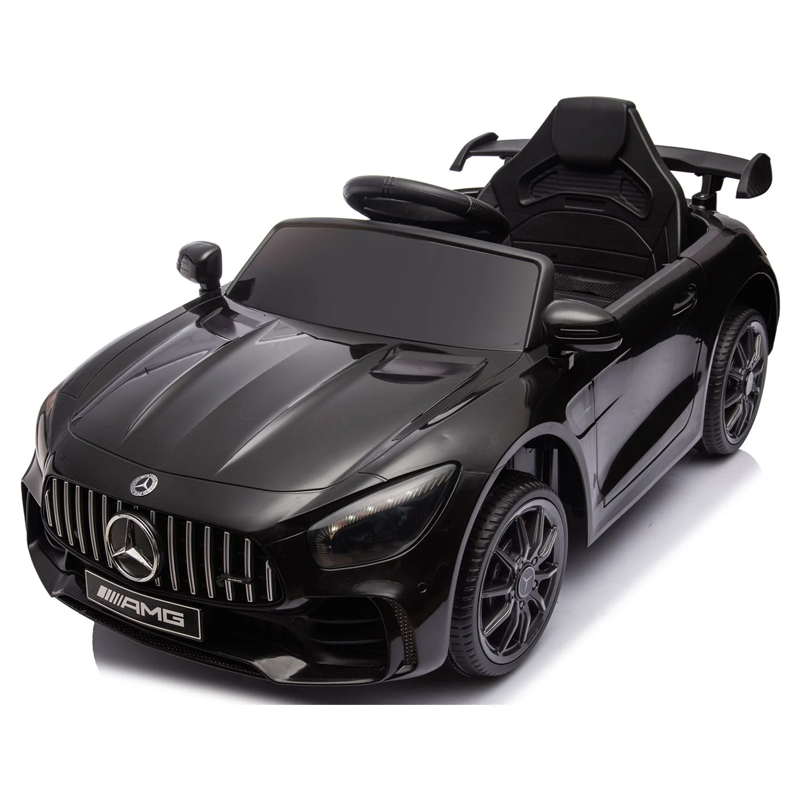 Kids Electric Ride On 12V Licensed Mercedes Benz Battery Powered Car, Ride on Toy with Remote Control, 3 Speeds, LED Light, Music, USB/AUX Port