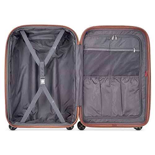 DELSEY Paris St. Tropez Hardside Expandable Luggage with Spinner Wheels, Black, Carry-on 21 Inch