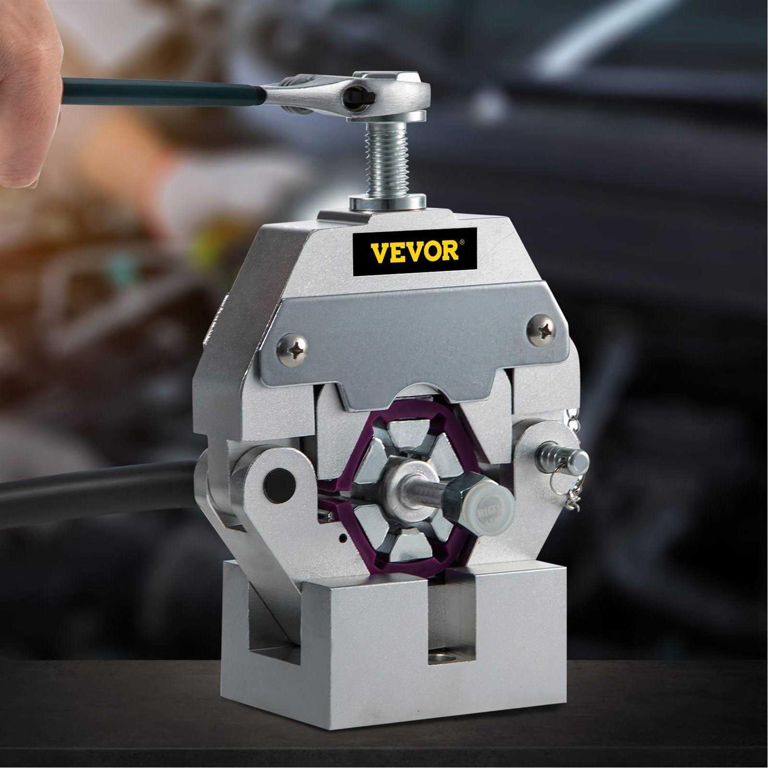 VEVOR Manually Operated AC Hose Crimper Hydra-Krimp 71550 Manual AC Hose Crimper Kit Air Conditioning Repair Handheld AC Hose Crimping Tool with 4