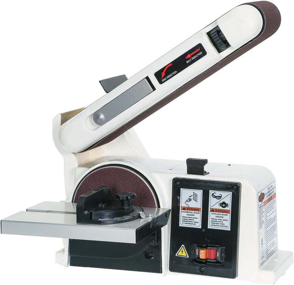 Shop Fox W1855 Horizontal/Vertical Belt Sander With 6" Disc