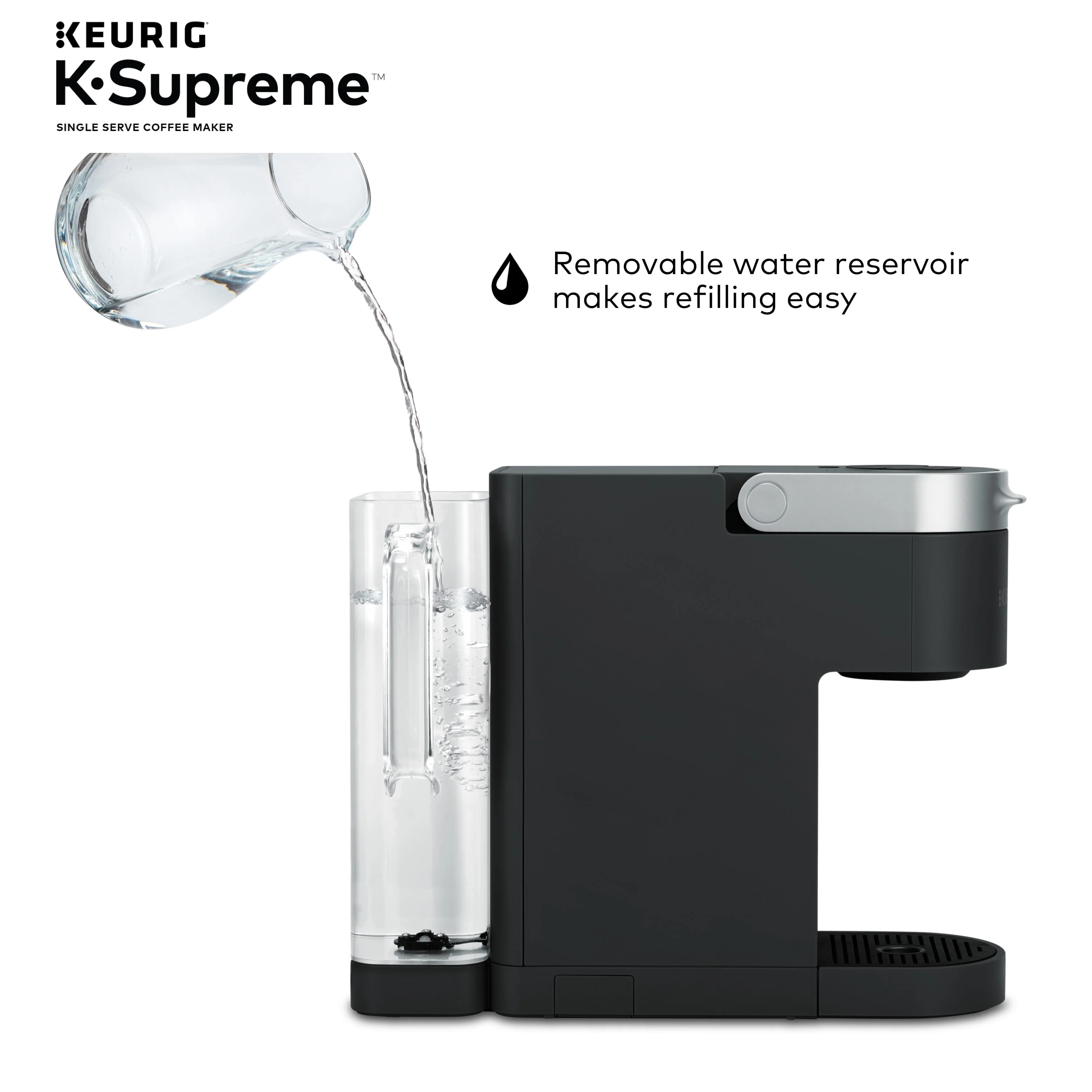 Keurig K-Supreme Single-Serve K-Cup Pod Coffee Maker, Black