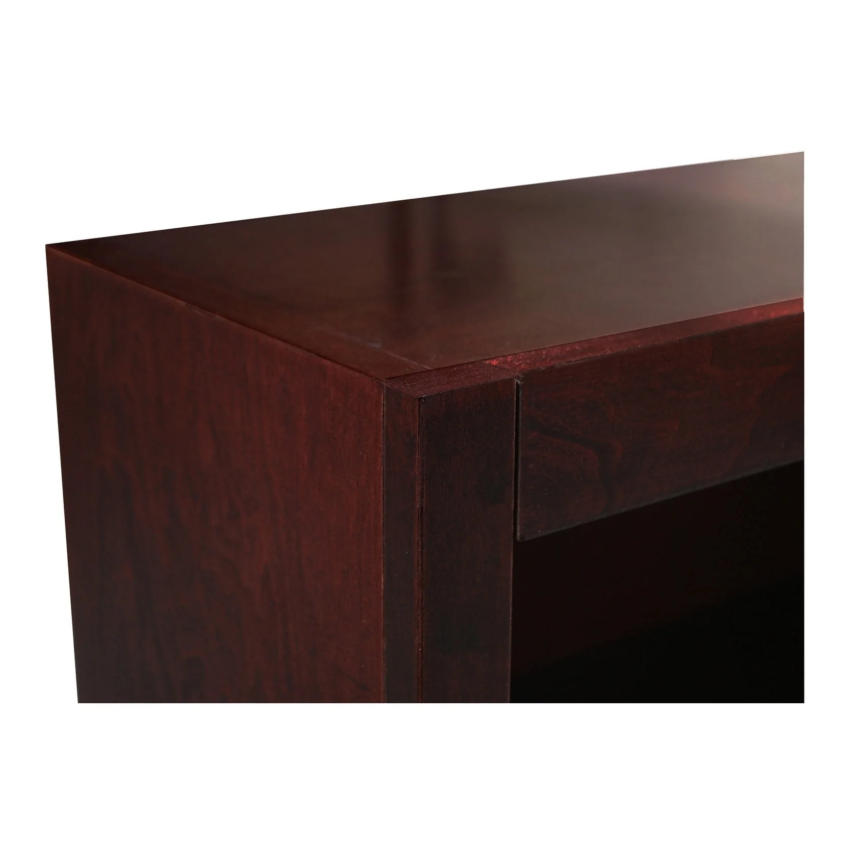 Concepts in Wood  Double Wide Bookcase, 10 Shelves Oak Oak Finish