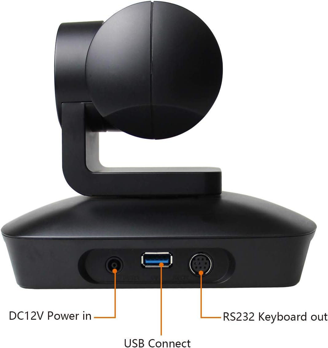 TOALLIN HD 1080P PTZ Conference Room Camera with 4 Microphones Array, 10X Optical Zoom Video Conference Camera, Automatically Voice Tracking