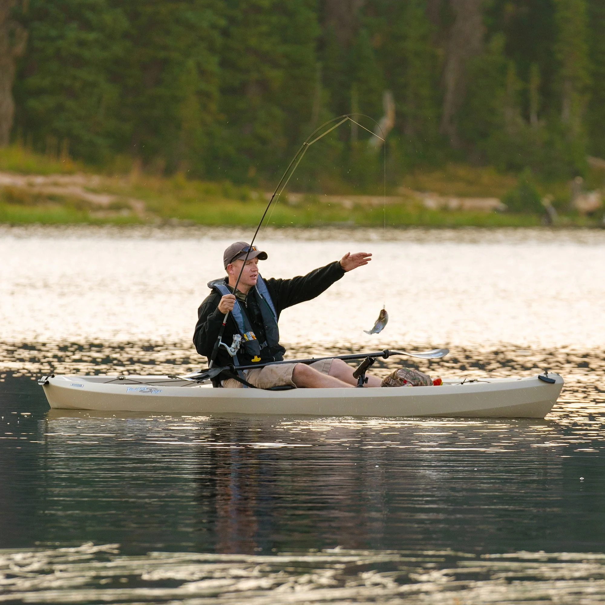 Lifetime Tamarack Angler 10 ft Sit-on-Top Fishing Kayak, Tan (90508)