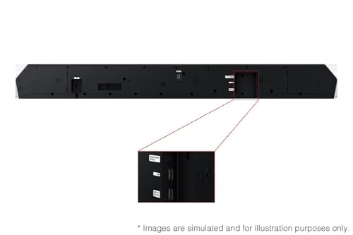 SAMSUNG Q990D 11.1.4ch Soundbar w/Wireless Dolby Atmos Audio, Rear Speaker Included, Q-Symphony, SpaceFit Sound Pro, Adaptive Sound