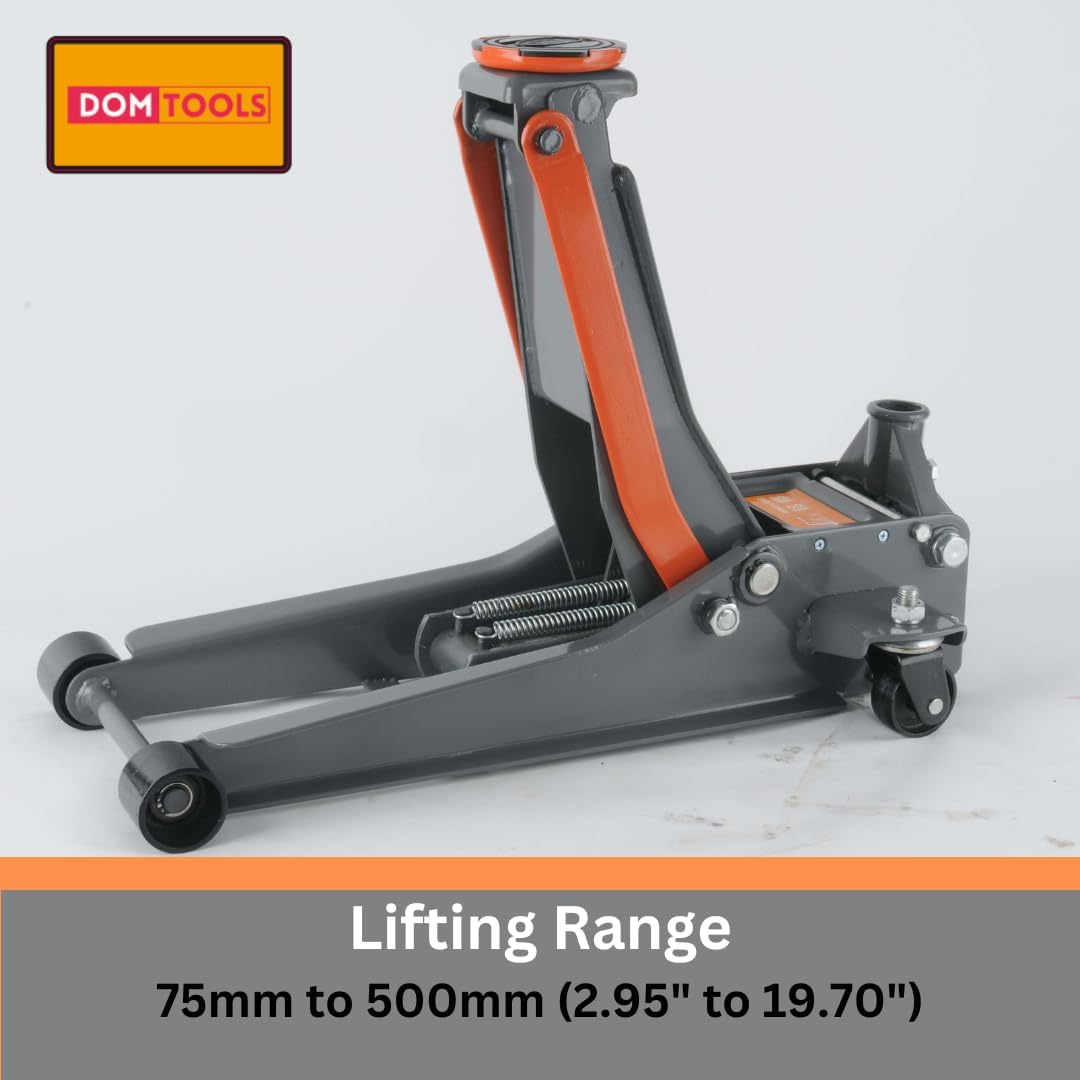 3.0 Ton Floor Jack with Dual Hydraulic Pumps & Reinforced Lifting Arm, Ultra Low Profile Lightweight Quick Lift Trolley Jack