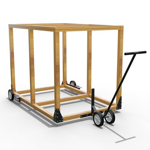 Chicken Coop Wheels Kit - Portable Poultry Tractor Mobilization Steel Chicken Coop Accessories