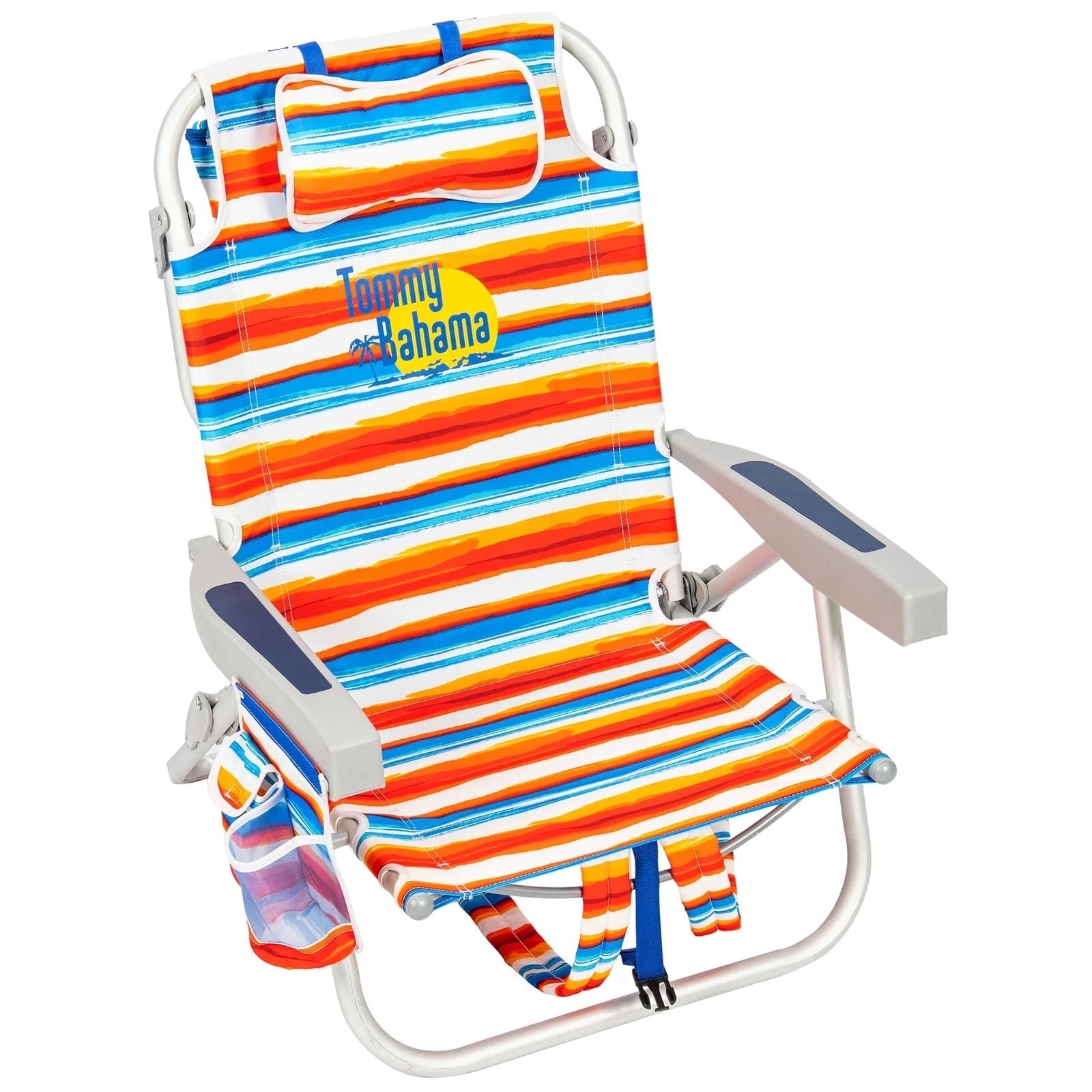 2-Pack Tommy Bahama Beach Chair Lay Flat, Reclining, Adjustable, Storage, NEW