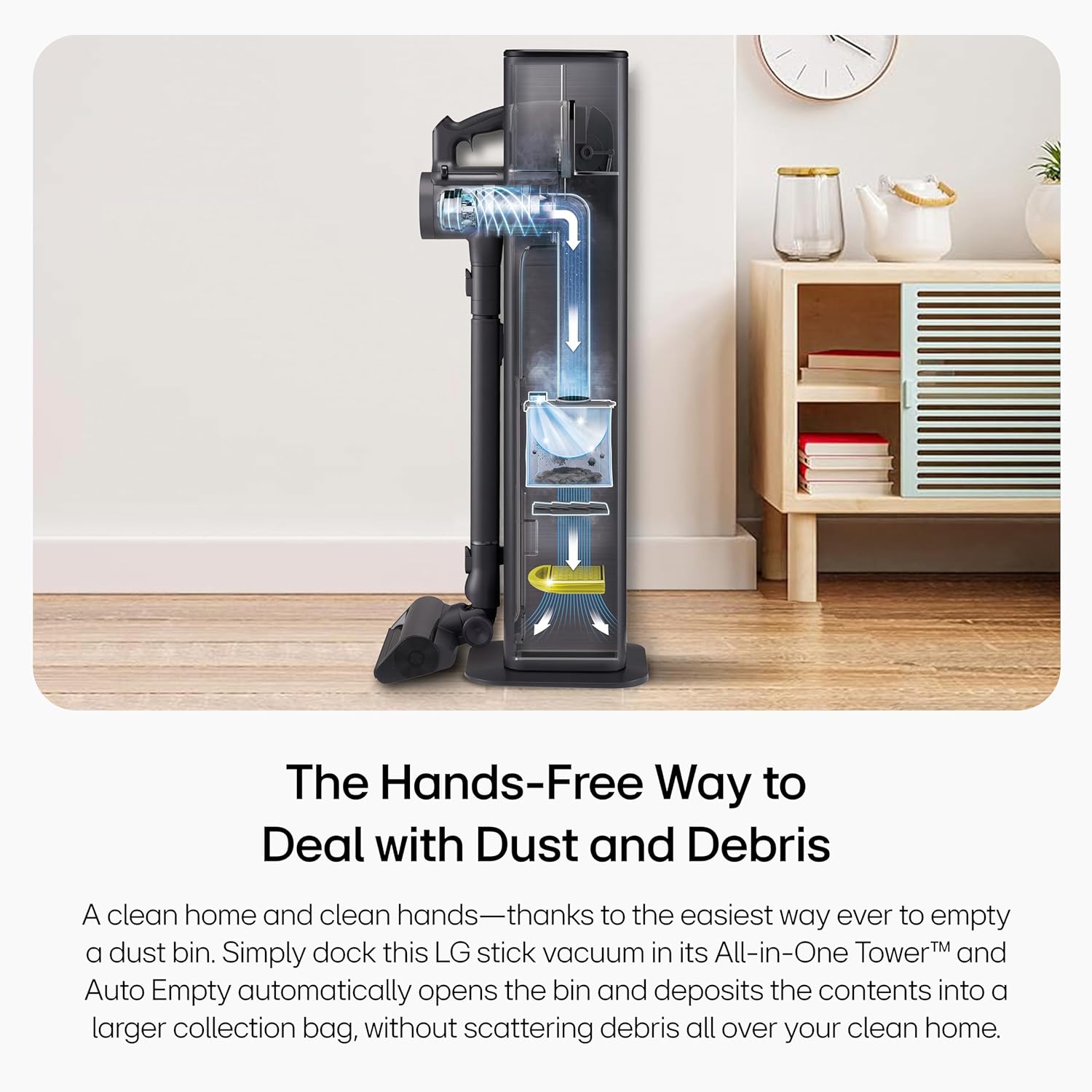 LG CordZero A949KTMS All in One Cordless Stick Vacuum with Auto Empty, New Dual Floor Max and Power Mop Pro, Pet Nozzle, Up to 200 Minutes Run Time