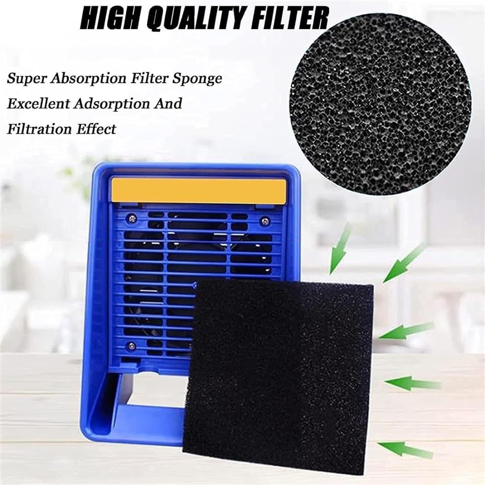 Strong Suction Powe Welding Fume Extractor, Solder Iron Exhaust Fan Solder Fume Extractor Fume Smoke Absorber