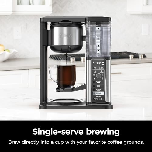 Ninja Hot & Iced XL Coffee Maker with Rapid Cold Brew, 4 Brew Styles, 8 Sizes Small Cup to Travel Mug, Single-Serve Coffee Brewer, 12-Cup Carafe