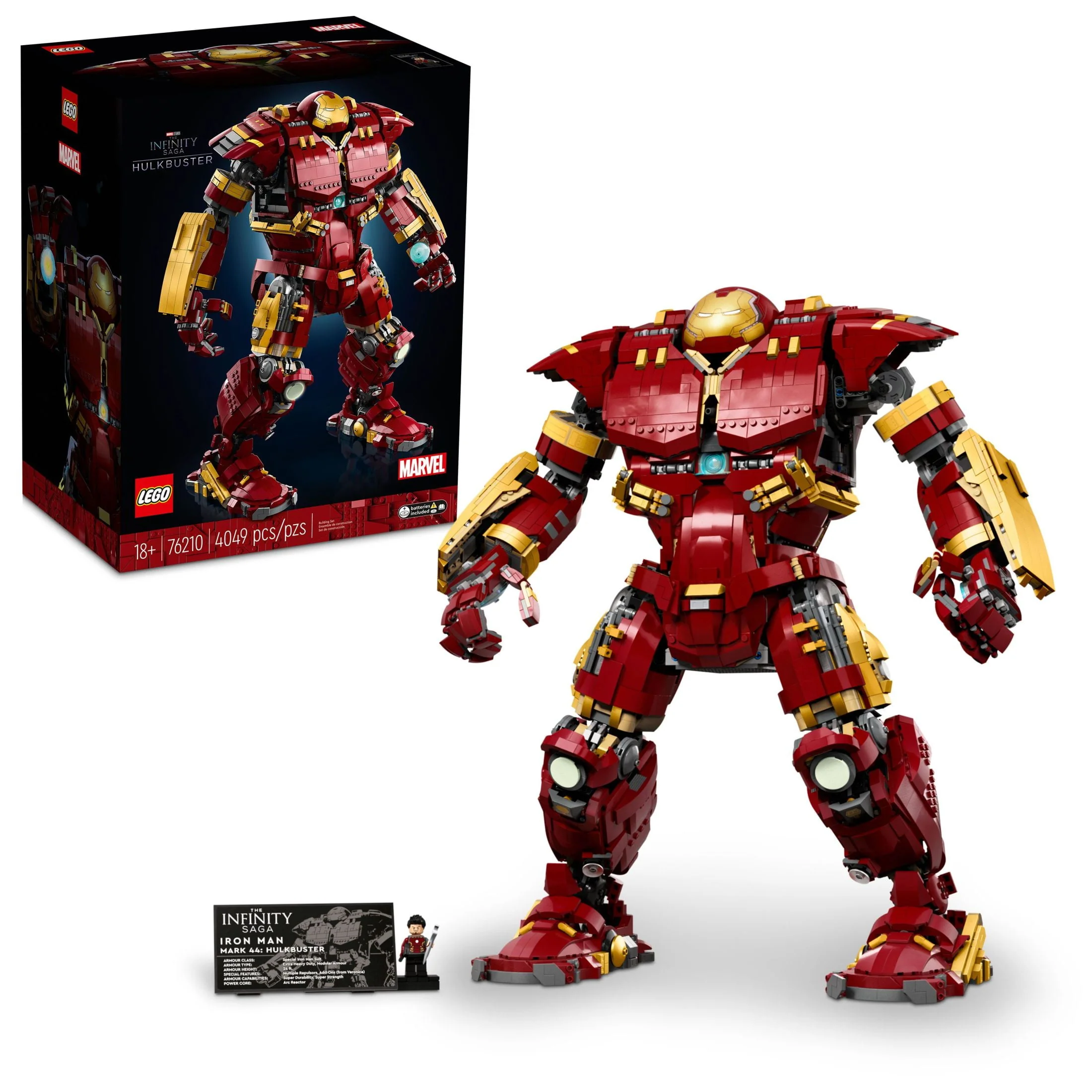 LEGO Marvel Hulkbuster 76210 Building Set - Avengers Movie Inspired Building Set with Minifigure