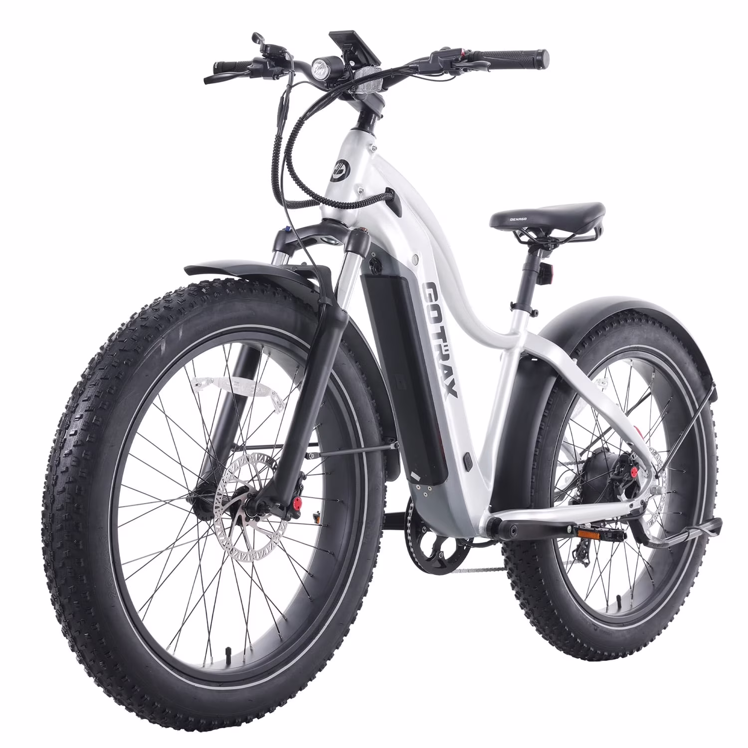 GOTRAX Tundra Electric Bike for Adults, 750W 48V 26" x 4" Fat Tire Adult Dirt Electric Bicycle, 20MPH All Terrain Electric Mountain Bike, Step over
