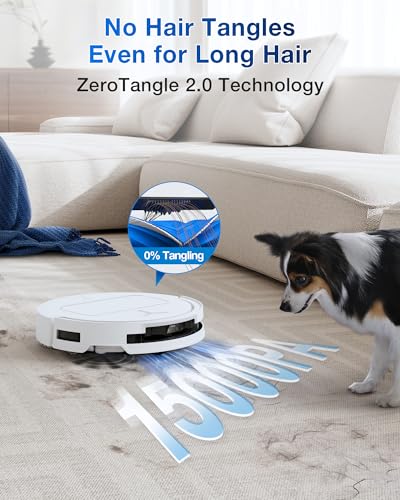 ECOVACS DEEBOT T50 MAX PRO Omni Robot Vacuum and Mop, 18,500Pa Suction, 18mm Auto-Lift, ZeroTangle &TruEdge 2.0, AIVI 3.0 Obstacle Avoidance
