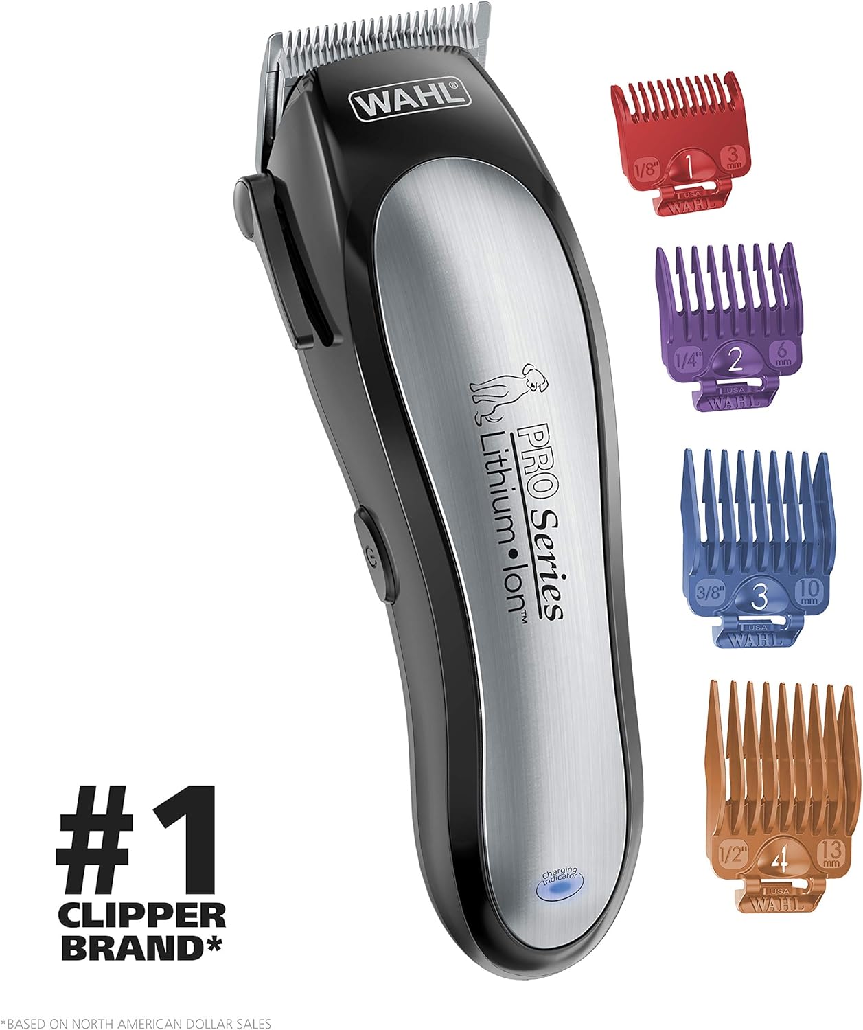 Wahl Lithium Ion Pro Series Cordless Animal Clippers – Rechargeable, Quiet, Low Noise, Heavy-Duty