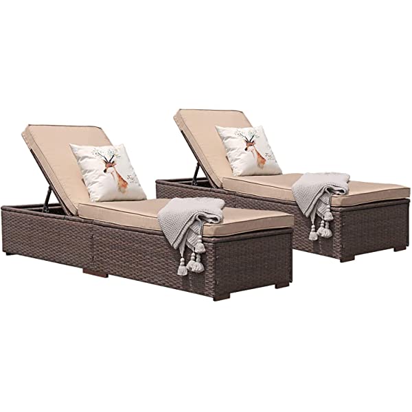 Patiorama Patio Chaise Lounge Chair, Sun Lounger