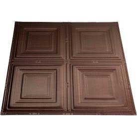 Great Lakes Tin Syracuse 2& x 2& Nail-up Tin Ceiling Tile in Penny Vein - T50-05