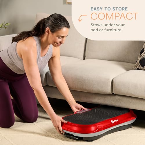 Lifepro Waver Vibration Plate Exercise Machine – High-Intensity Vibration for Muscle Activation, Full-Body Workout Vibrating Platform with Loop Bands
