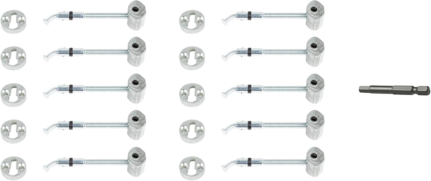 Zipbolt 13.960 Angled Slipfix Railbolt - Angled Staircase Handrail or Banister to Newel Post Connector (Upper Connection) - 1 Pack